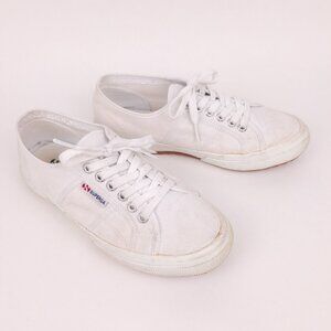 Superga 2750 Cotu Classic sneakers white canvas logo cotton rubber sole low top